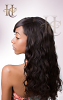 natural remy hair with wavy texure